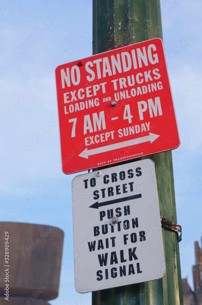 English traffic sign billboard precautions