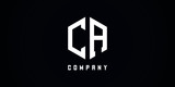 CA letter logo initial design vector
