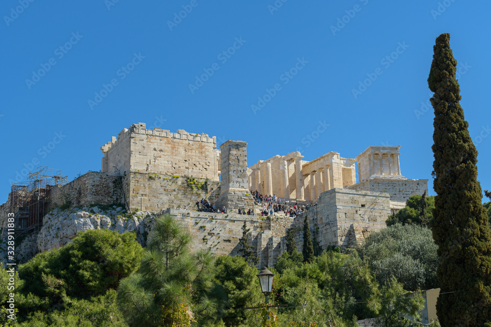 Acropolis view from Areopagus hill