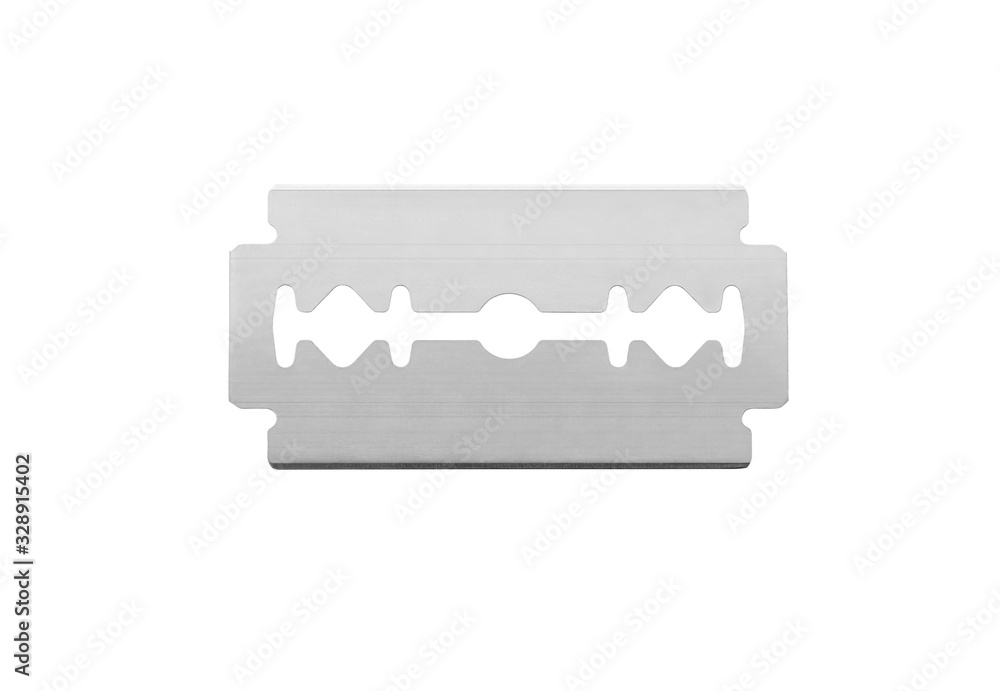 Razor blade isolated on white background, including clipping path Razor blade isolated on white background, including clipping path