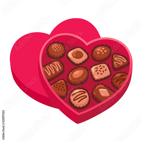 Heart shaped box of chocolates
