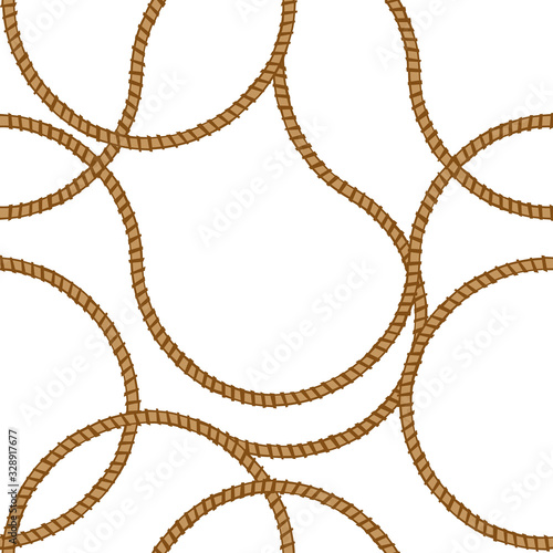 Fiber rope seamless pattern