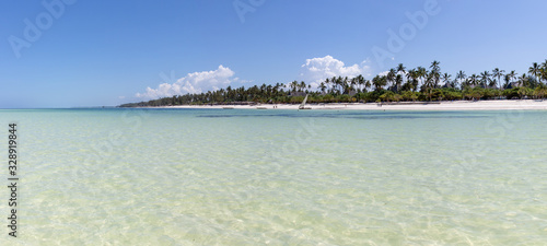 Fotografie dream beach in zanzibar, tanzania