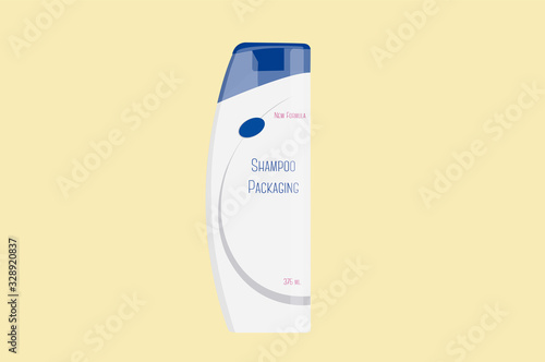 Vector Illustration Isolated of a Packaging products Hair Care design, shampoo bottle templates