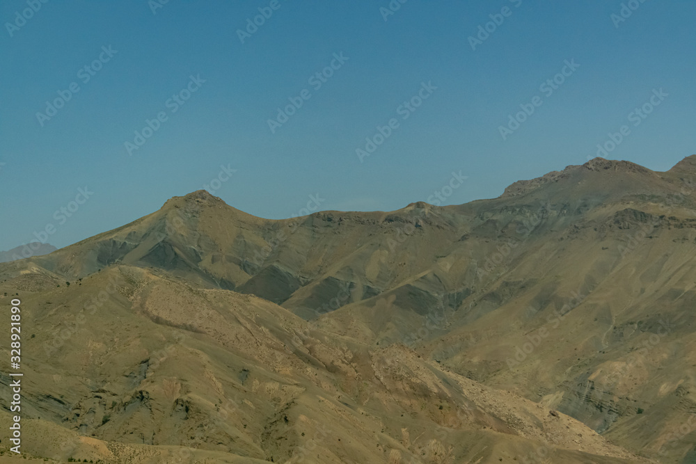 Arid landscape of the high atlas in Morocco
