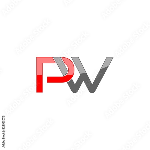 Free Download Letter PW Logo Design isolated on white background - GFXLoad
