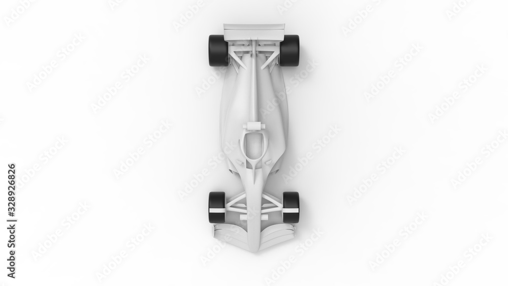3D rendering of a race car ground effect new rules concept isolated 3D rendering of a race car ground effect new rules concept isolated