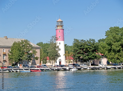 Bild auf Leinwand Embankment in the city of Baltiysk. Kaliningrad region