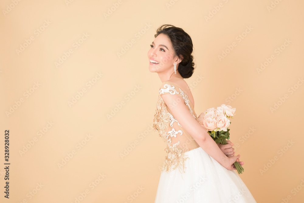 Beautiful bride in gorgeous couture dress Beautiful bride in gorgeous couture dress