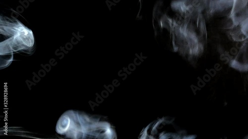 abstract smoke on black background  photo