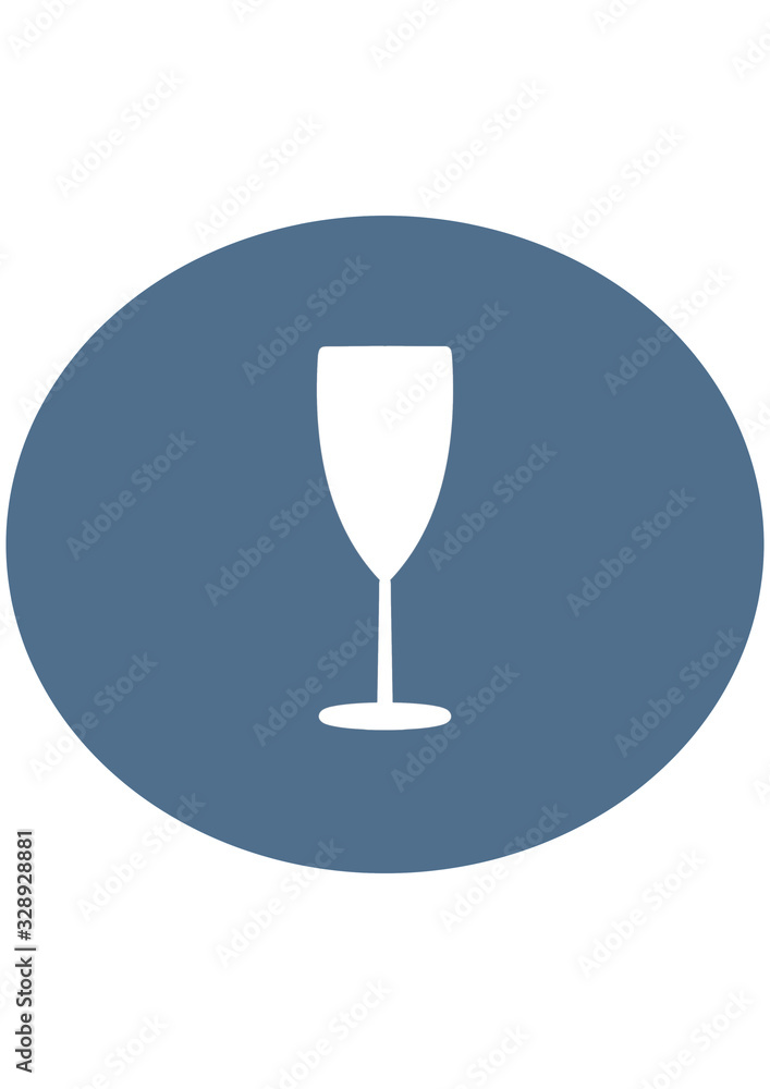 Wine glass icon. illustration on the theme of the bar zone. Wine glass icon. illustration on the theme of the bar zone.
