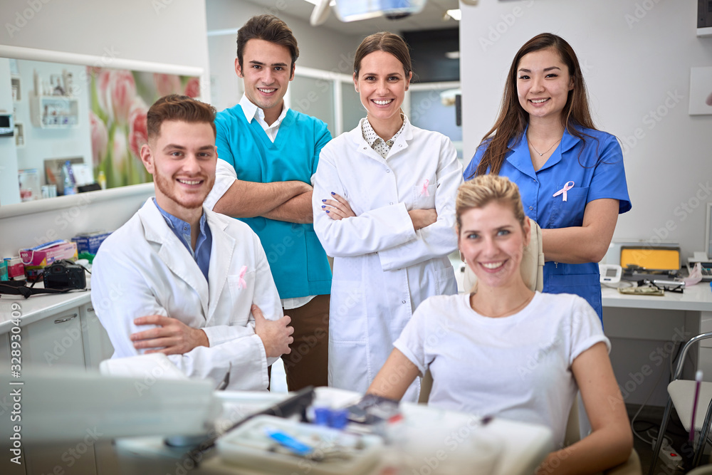 Fototapeta premium Group of medical workers together