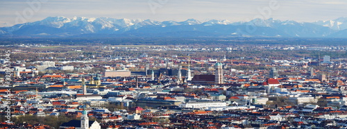 München, Deutschland: Panorama des Stadtzentrums