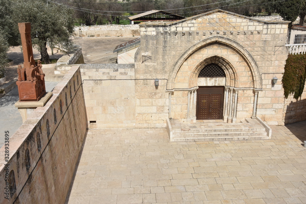Church of the Sepulchre of Saint Mary, also Tomb of the Virgin Mary, next to the Mount of Olives, in Jerusalem Church of the Sepulchre of Saint Mary, also Tomb of the Virgin Mary, next to the Mount of Olives, in Jerusalem