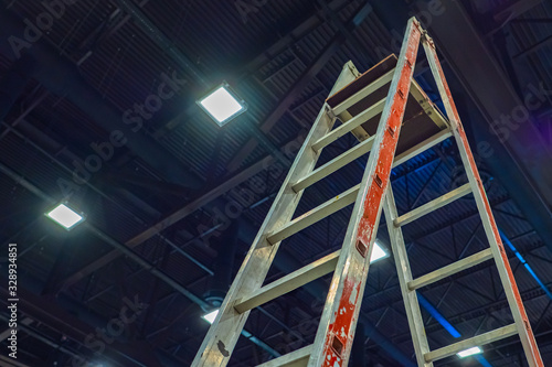 Scaffolding with scuffs. La...