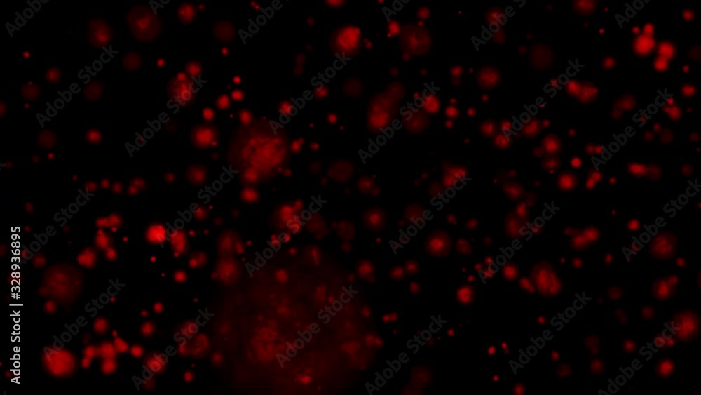 Red Color Virus Infection Theme, Particle Background 4K 25FPS Red Color Virus Infection Theme, Particle Background 4K 25FPS
