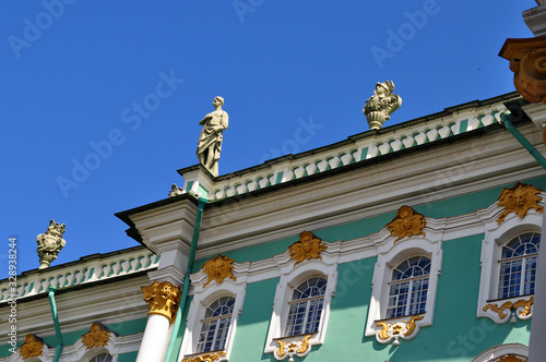 winter palace, saint petersburg in russia