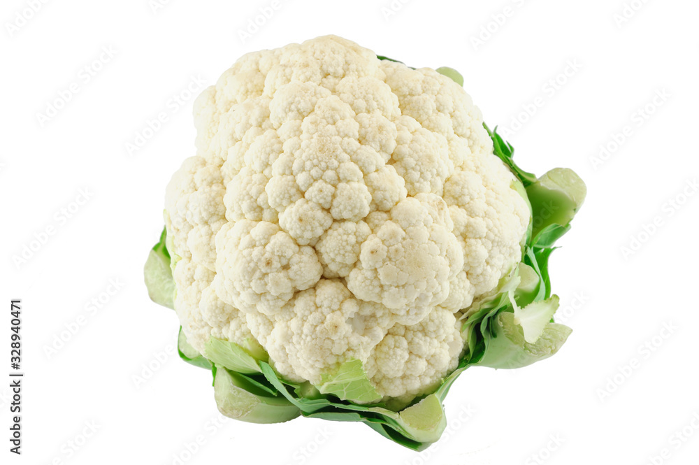 fresh cauliflower isolated on white background fresh cauliflower isolated on white background