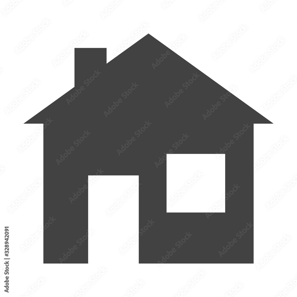 House vector icon isolated on white background. Real estate, sale, rent. Minimalistic style. House vector icon isolated on white background. Real estate, sale, rent. Minimalistic style.