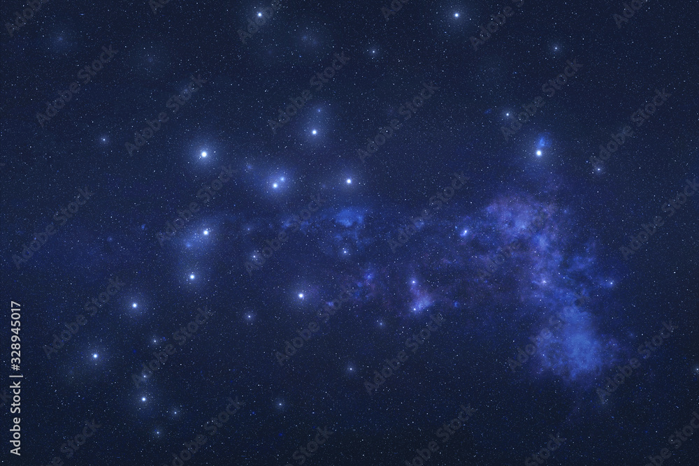 Carina Constellation in outer space. Carina constellation stars. Elements of this image were furnished by NASA 