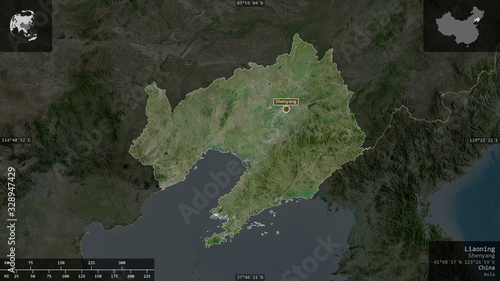 Liaoning, China - composition. Satellite