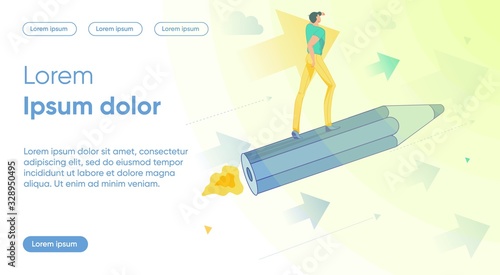 Businessman on Way to Financial Success and Goals.