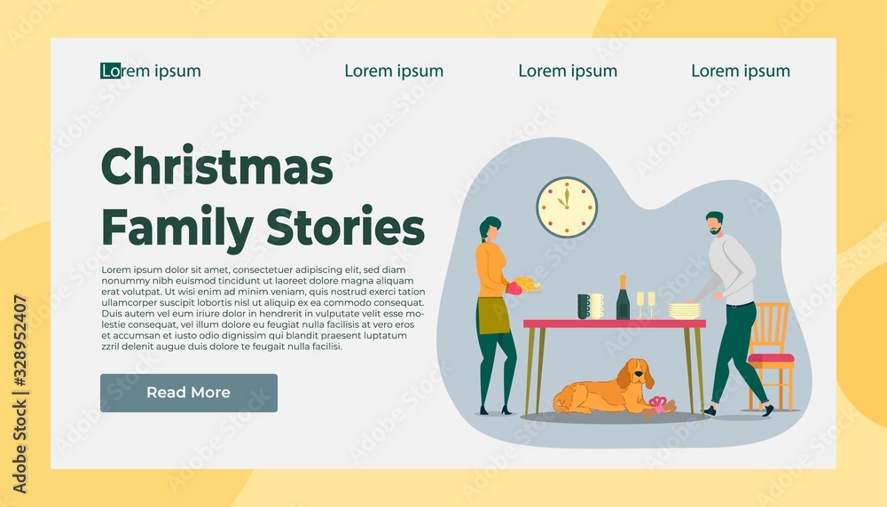 Christmas Family Story and Happy Holidays Time Christmas Family Story and Happy Holidays Time