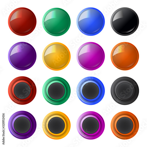 Colorful Whiteboard or Refrigerator Magnets Set