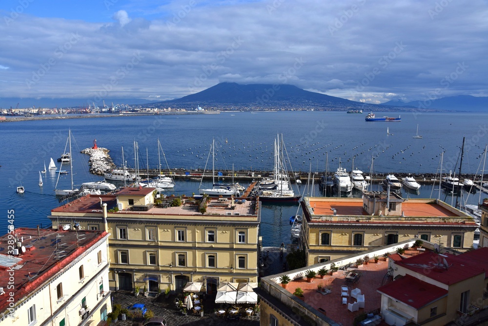 Naples port and bay - Italy