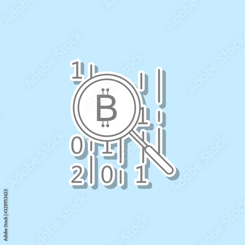 Code of credo sticker icon. Simple thin line, outline vector of web icons for ui and ux, website or mobile application