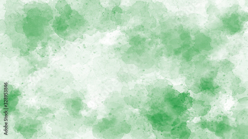 Green watercolor background. Beautiful abstract green concept texture