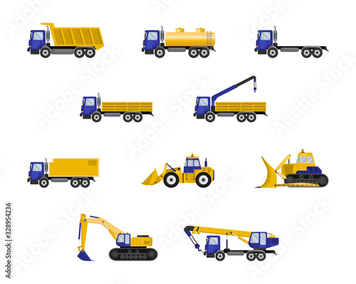 Set of special equipment for construction, building, transportation, logistics, repair.