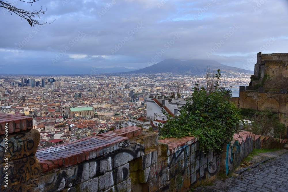 View on city of Naples - Italy