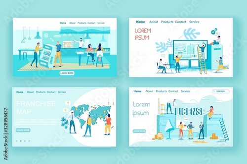Franchise Business Development Landing Page Set