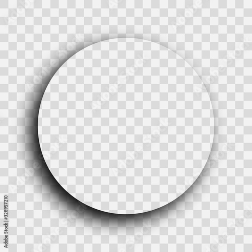 Dark transparent realistic shadow