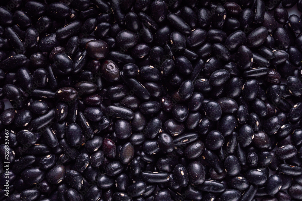 fresh organic natural beans on a white background fresh organic natural beans on a white background