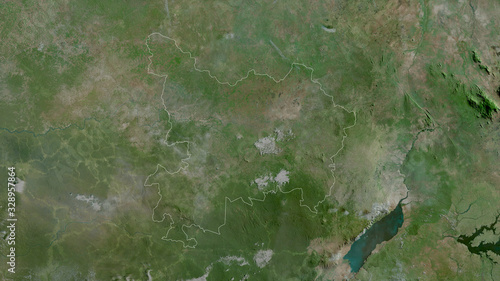Haut-Uele, Democratic Republic of the Congo - outlined. Satellite © Yarr65