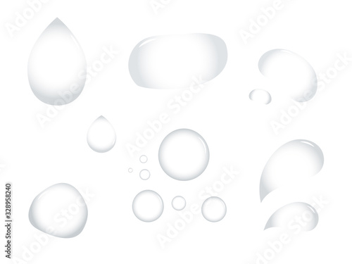 リアルな透明水滴イラスト素材 Stock Vector Adobe Stock