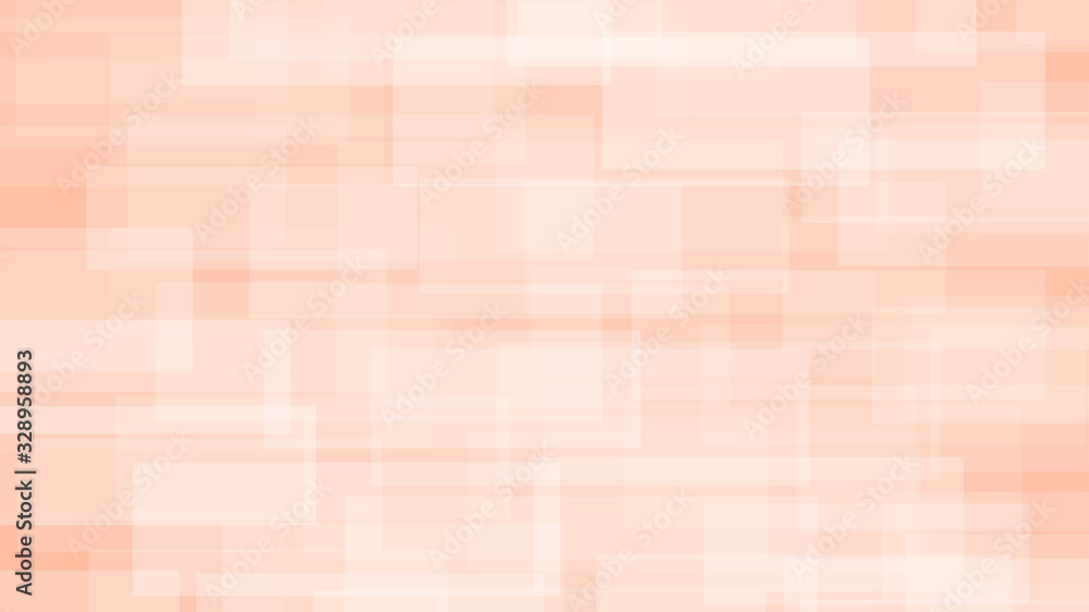 Fototapeta premium Abstract background of translucent rectangles in white and orange colors