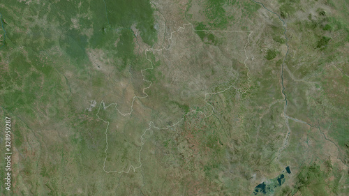 Lomami, Democratic Republic of the Congo - outlined. Satellite photo