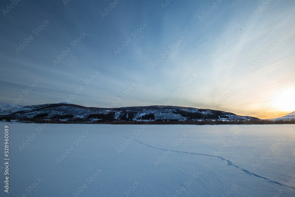 Winter Northern Norway landscape Winter Northern Norway landscape