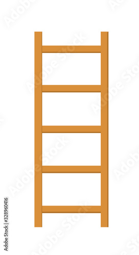 ladder wood vector illustration isolated
