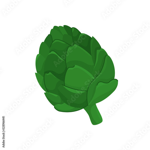 fresh and healthy artichoke isolated icon vector illustration design