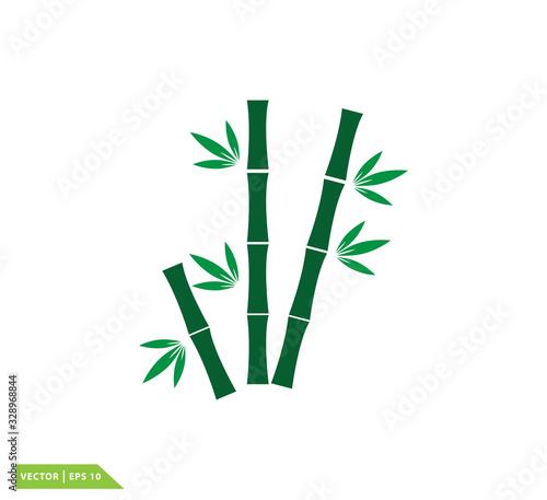 Fototapeta Naklejka Na Ścianę i Meble -  Bamboo icon vector logo template