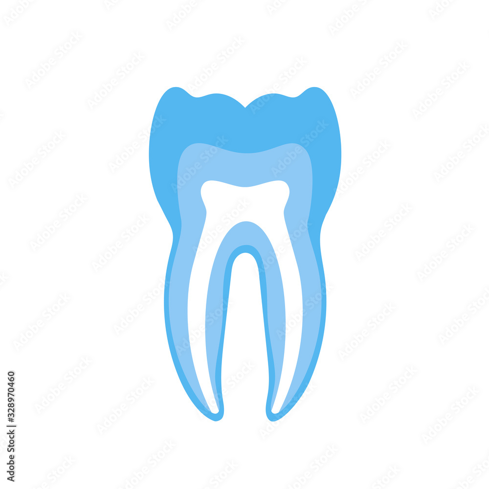 Vector isolated illustration of tooth Vector isolated illustration of tooth
