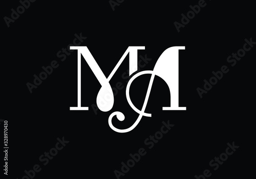M A MA Initial Letter Logo design vector template, Graphic Alphabet Symbol for Corporate Business Identity