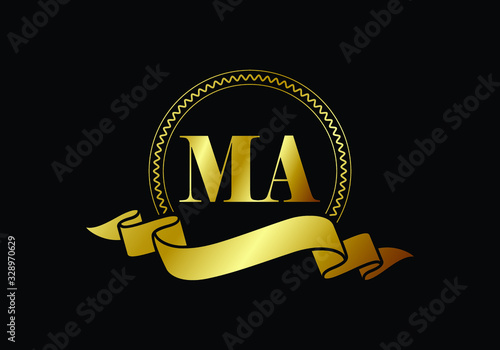 M A MA Initial Letter Logo design vector template, Graphic Alphabet Symbol for Corporate Business Identity