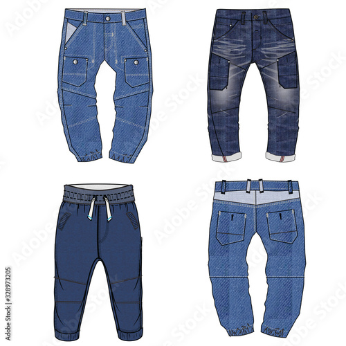 clothing fabric isolated template illustration.