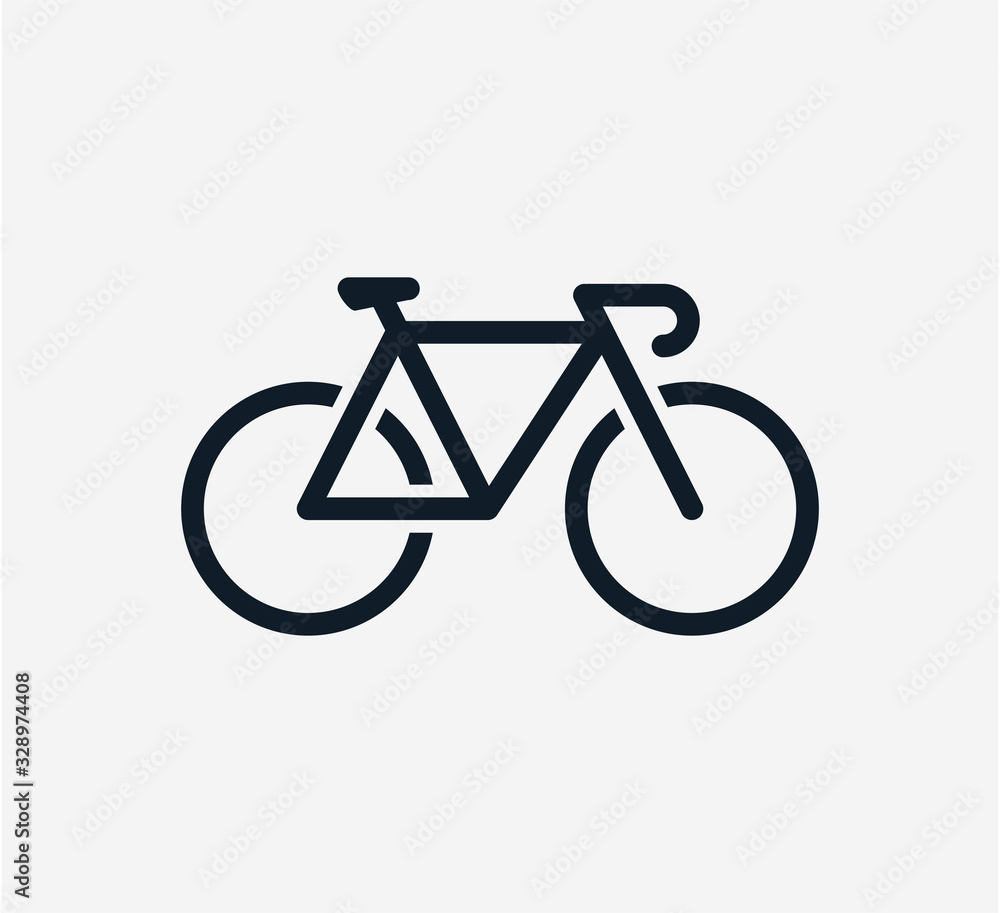 Bike icon vector logo design template flat style trendy Bike icon vector logo design template flat style trendy