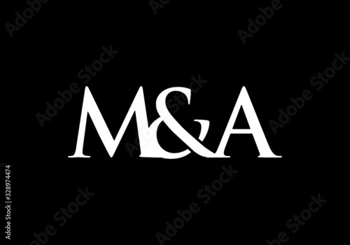M A MA Initial Letter Logo design vector template, Graphic Alphabet Symbol for Corporate Business Identity